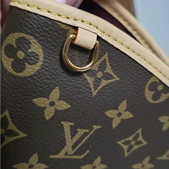 New Again Monogram canvas bag with a braided handle -name tag and Charm CHIPPED - Picture 12 of 16